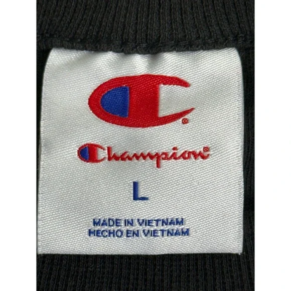 Champion Mens Boxy Graphic Tee Black Phys Ed Tiger Shirt Large Oversized - Picture 4 of 11